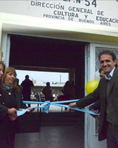 Katopodis present� nuevas obras en la Escuela N� 54 de San Andr�s