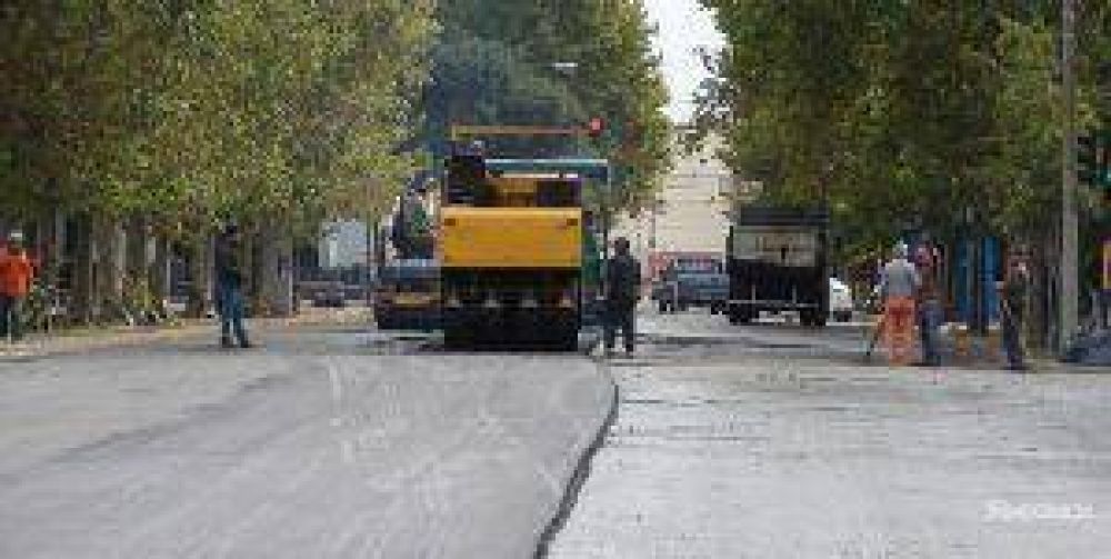Finaliz� la repavimentaci�n de la avenida San Mart�n