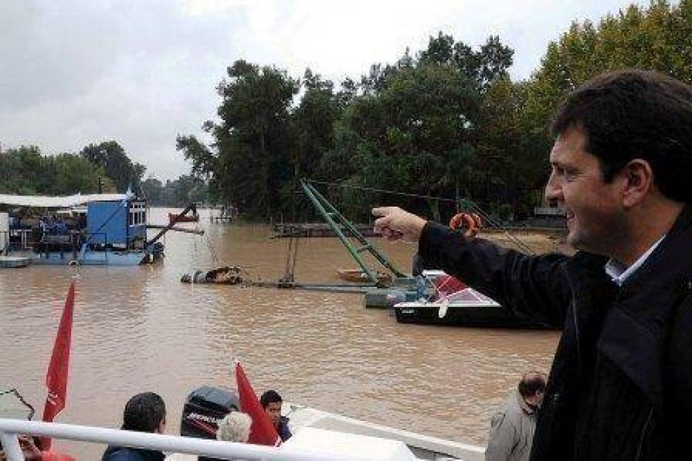 Tigre comienza los dragados de los r�os Sarmiento y Carapachay 
