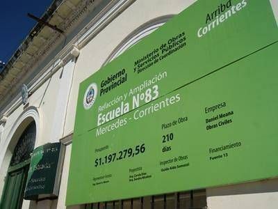 El Gobernador inaugura este viernes en Mercedes refacciones y ampliaciones de escuelas