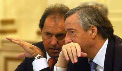 Scioli cumpli� la orden de Kirchner y 