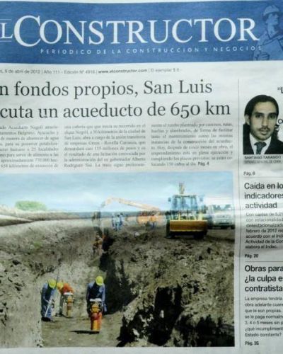 Destacan la pol�tica de obra p�blica del Gobierno de San Luis