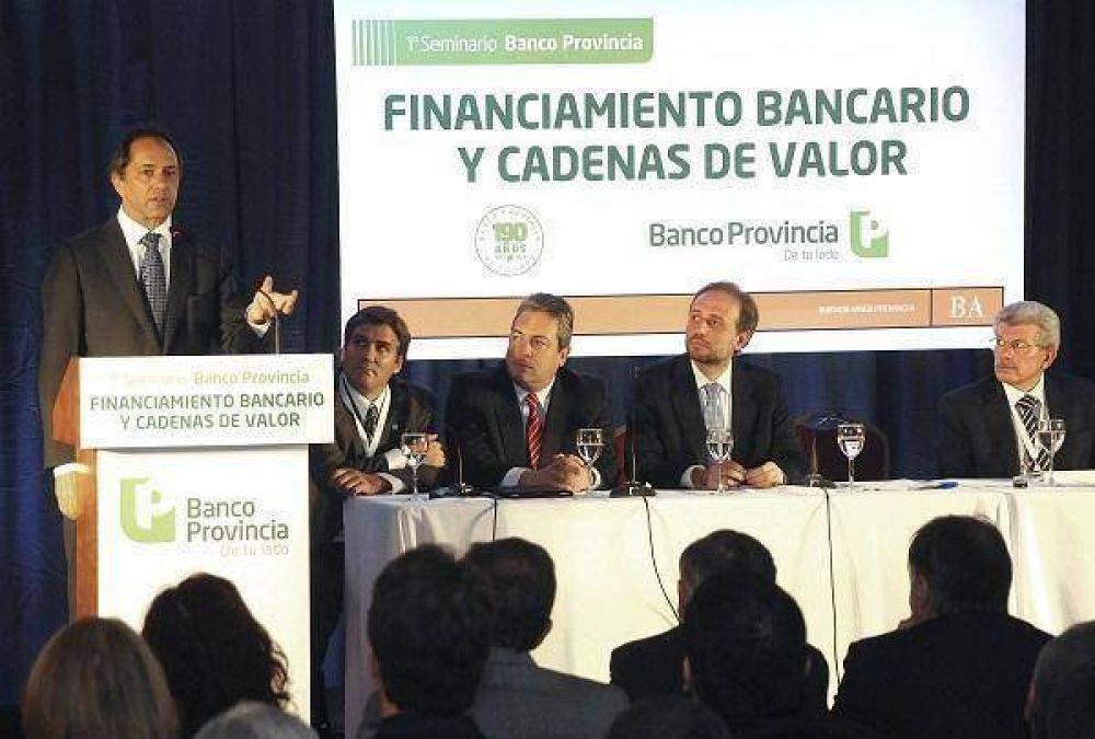 Daniel Scioli present� una l�nea de cr�ditos para fortalecer a las PYMES