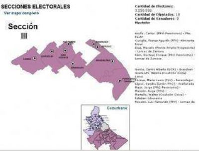 Avanza el proyecto de agrandar la 8� Secci�n Electoral en detrimento de la 3�