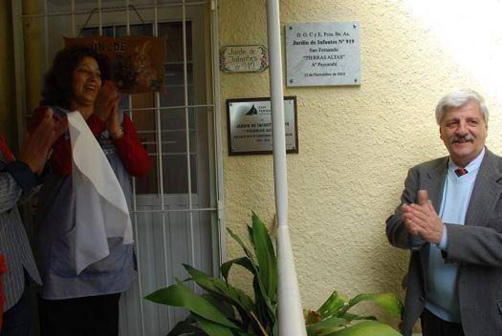 SAN FERNANDO: Andreotti: �La �nica forma de igualar oportunidades es con la educaci�n�
