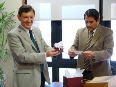 El intendente Franco recibi� al Defensor del Pueblo de la Naci�n