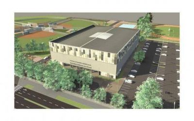 Comenz� la construcci�n del microestadio en el Polideportivo Municipal