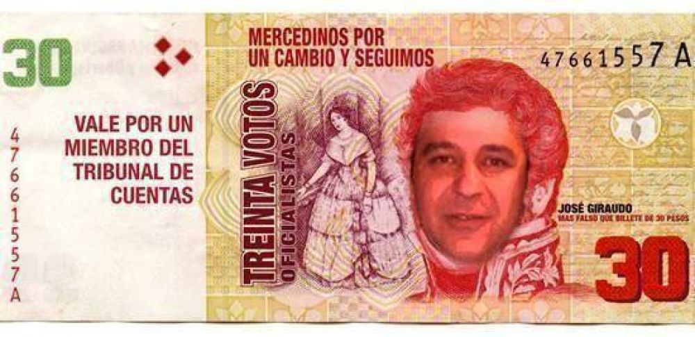 Aparecieron billetes con la cara de Giraudo y este culp� al Poncismo