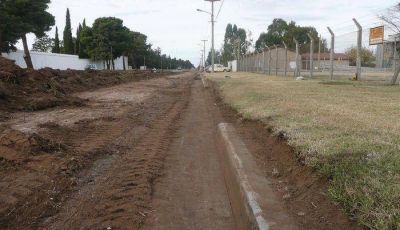 Reconstrucci�n de calles en la ciudad cabecera