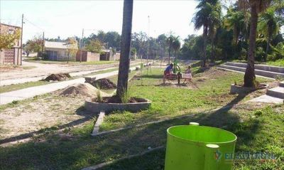 Desmontaron para construir una placita con juegos para ni�os