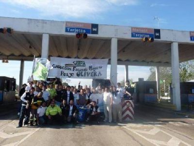 Principio de acuerdo de los trabajadores del Peaje de Olivera