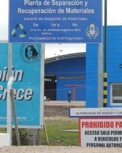 Menores trabajan a cielo abierto en la nueva Planta de Separaci�n y Recuperaci�n de Materiales inaugurada por Pulti