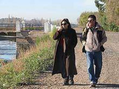 Alvarado pondera obra de impermeabilizaci�n del canal de riego