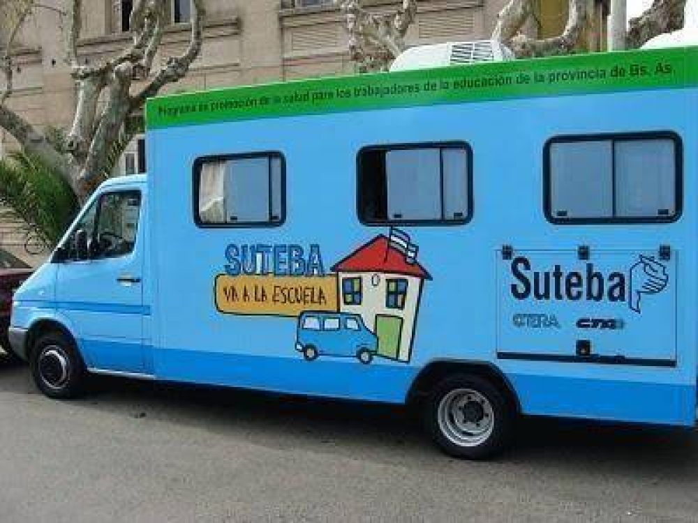 SUTEBA INSTALAR� UN M�VIL DE SALUD PARA CONTROLAR A DOCENTES