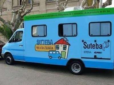 SUTEBA INSTALAR� UN M�VIL DE SALUD PARA CONTROLAR A DOCENTES