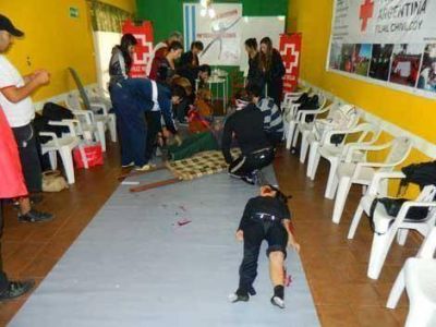 Simulacro de primeros auxilios 