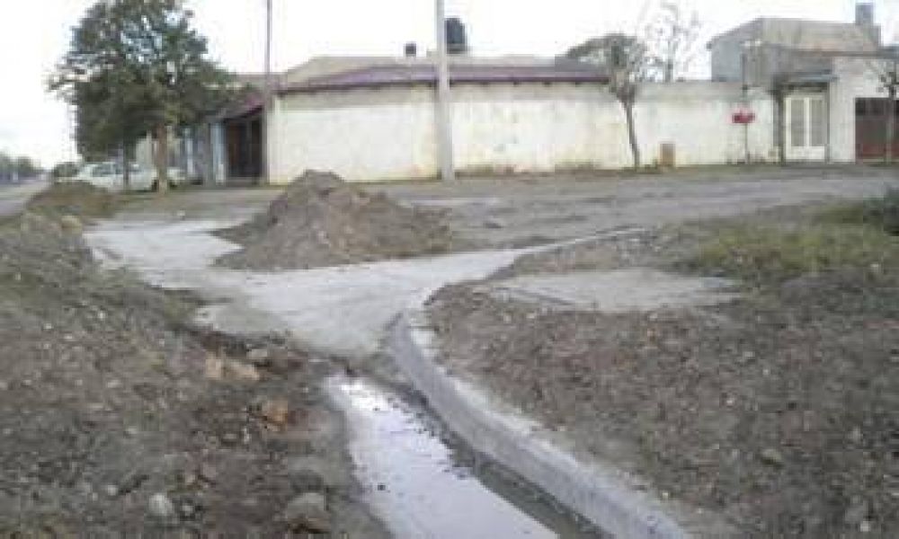 Hicieron el cord�n cuneta pero nunca habilitaron la calle