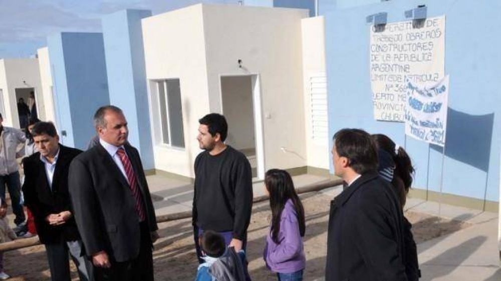Nuevas viviendas en el barrio Juan Moreira de Trelew