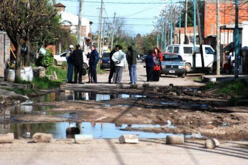 En el Barrio Villa Nueva ya no se puede transitar con ning�n veh�culo
