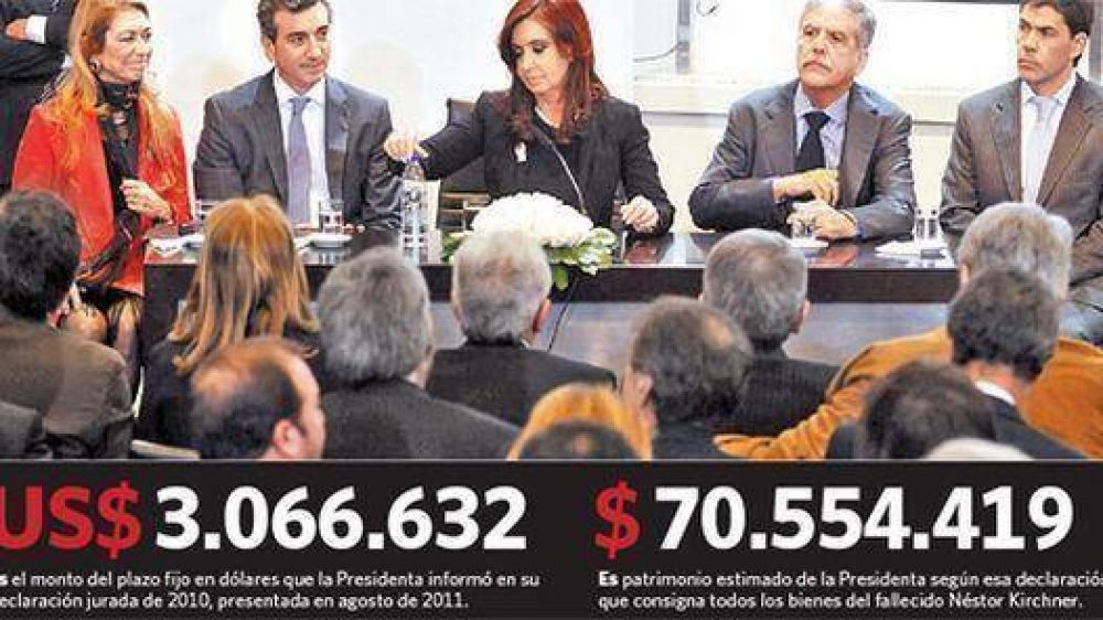 Cristina anunci� que pasar� a pesos sus ahorros en d�lares