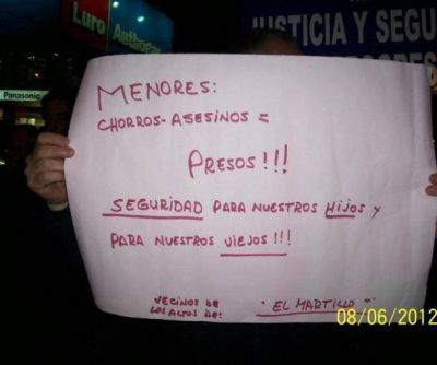Cacerolazo por la inseguridad en Peralta Ramos y la 39