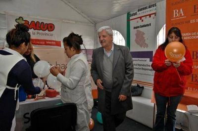 Andreotti inaugur� Carpa Sanitaria