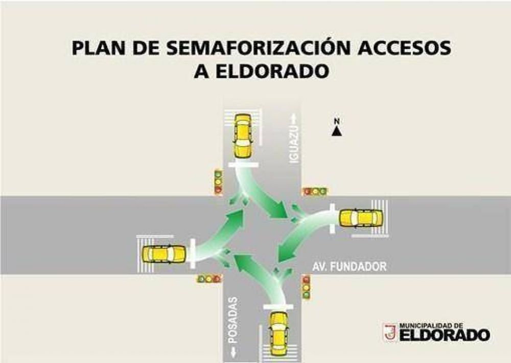 Eldorado: Instalar�n sem�foros en la ruta 12