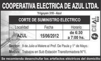Corte de suministro el�ctrico
