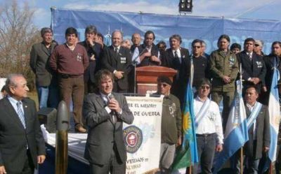 Con la visita de Amado Boudou, se inaugur� un nuevo monumento a Malvinas