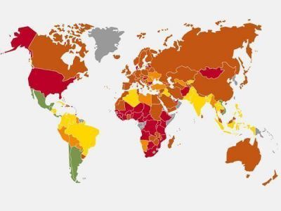 El mapa de los pa�ses m�s felices del mundo