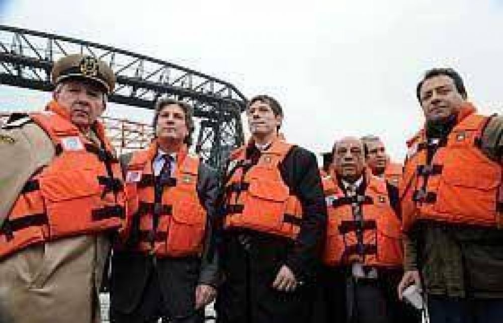Boudou y Abal Medina supervisaron obras de saneamiento del Riachuelo