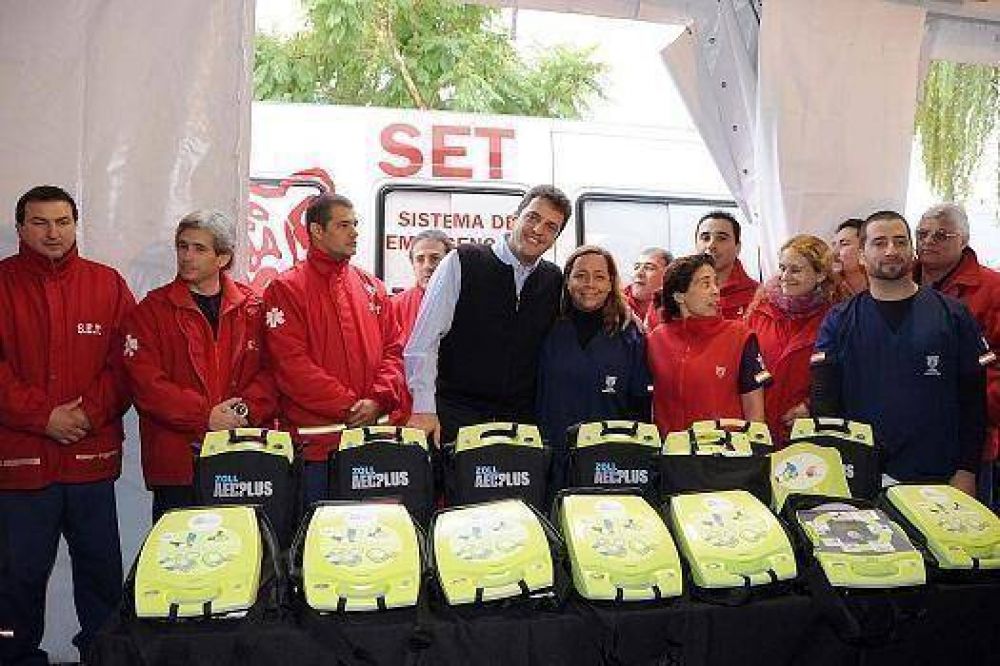 Sergio Massa present� el programa de salud �Tigre cuida tu coraz�n�