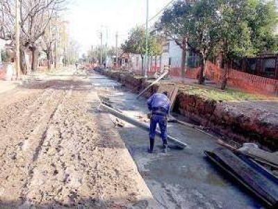 Construyen un desag�e nuevo en el barrio Laprida