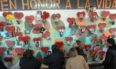 Familiares de las v�ctimas del accidente ferroviario de Once inauguraron un memorial