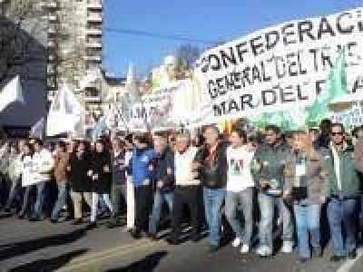 Trueba destac� el apoyo de la CGT al conflicto del puerto marplatense