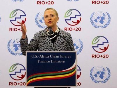 Clinton cuestion� el documento de R�o+20 