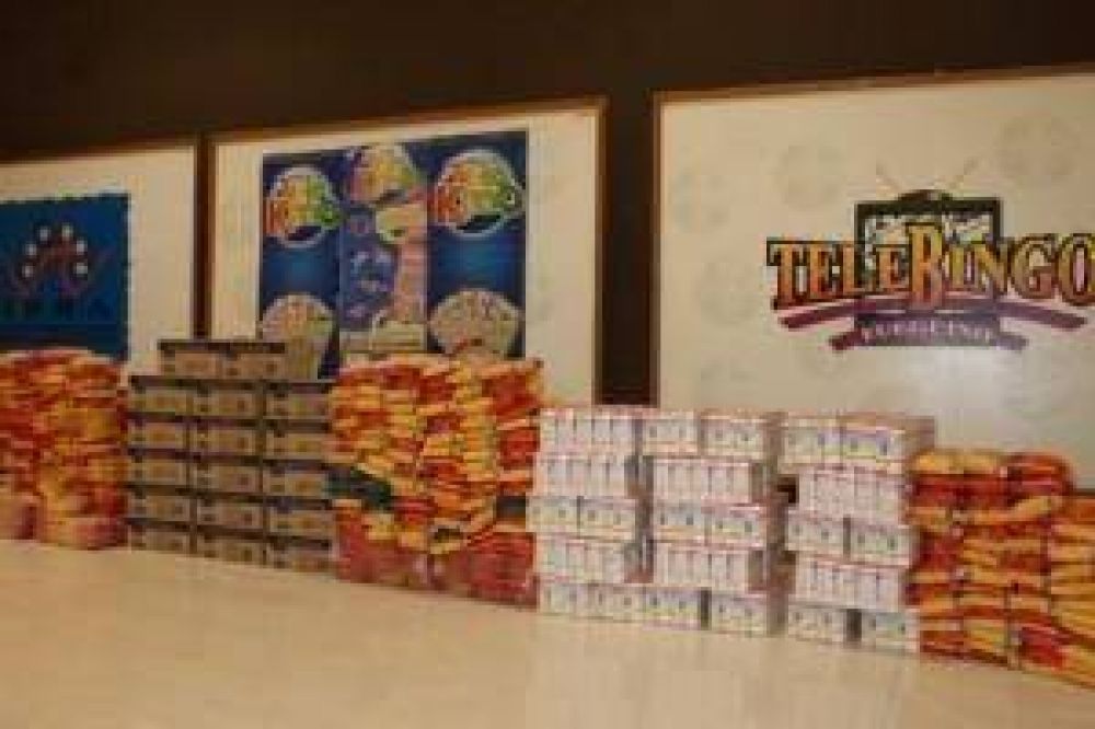 La empresa Telekino don� una tonelada de alimentos a comedores comunitarios de R�o Grande