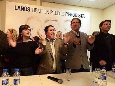 LAN�S: D�az P�rez y el PJ de Lan�s respaldaron a Cristina ante el paro de la CGT