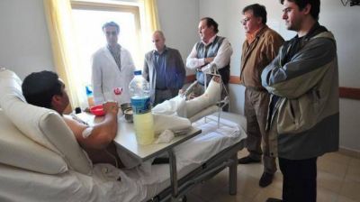 Gobierno y Municipio de Madryn realizaron visita a los gendarmes internados en puerto Madryn