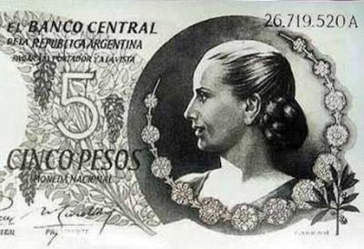 Eva Per�n tendr� su homenaje en un billete