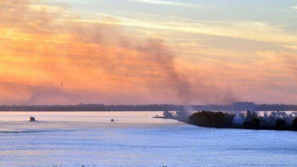 El fuego destruy� m�s de 40 hect�reas de la isla Puente