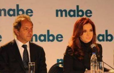 Scioli acompa�� a CFK en Mor�n