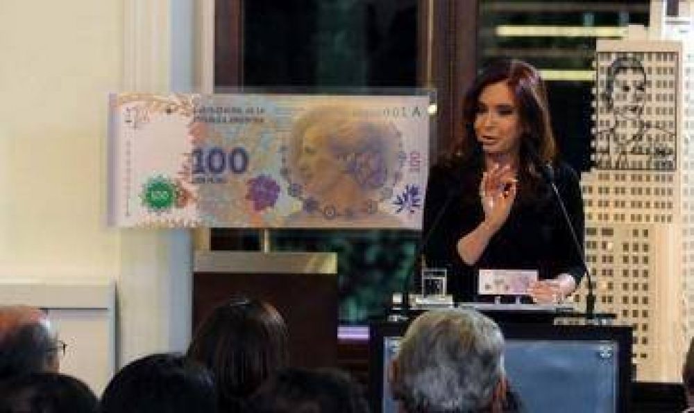 CFK lanz� billete de $100 con la cara de Eva