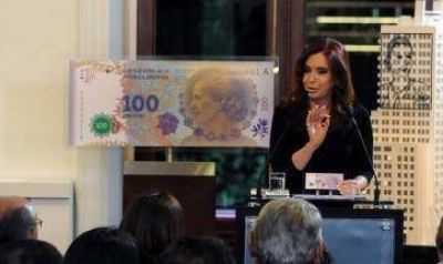 CFK lanz� billete de $100 con la cara de Eva