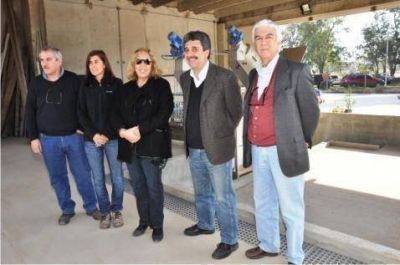 La Intendente Giroldi recorri las obras de la nueva Planta Depuradora de lquidos cloacales