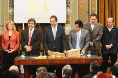 Scioli quiere culminar la planta potabilizadora antes de que termine su mandato