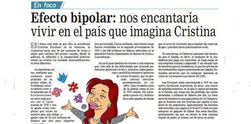 En Foco: Efecto bipolar: nos encantar�a vivir en el pa�s que imagina Cristina
