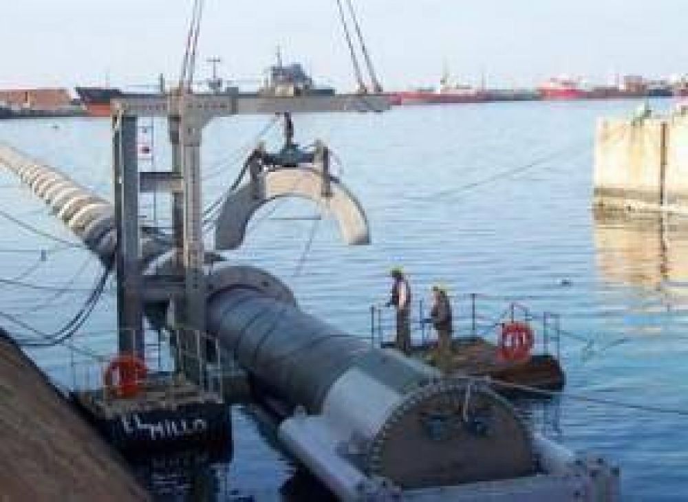 Contin�an con las obras del Emisario Submarino