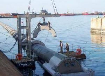 Contin�an con las obras del Emisario Submarino
