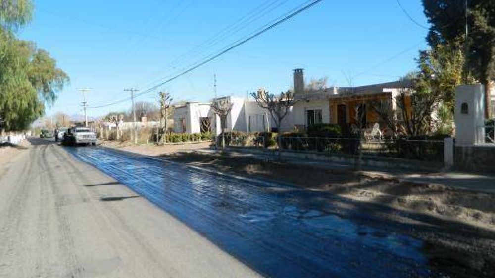 Gran avance en la obra de repavimentacion del tramo Santa Rosa - Villa San Roque en Tinogasta